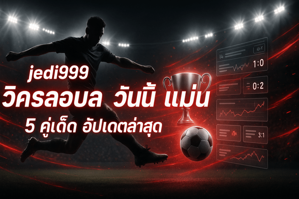 jedi999 วิเคราะห์บอล วันนี้ แม่น